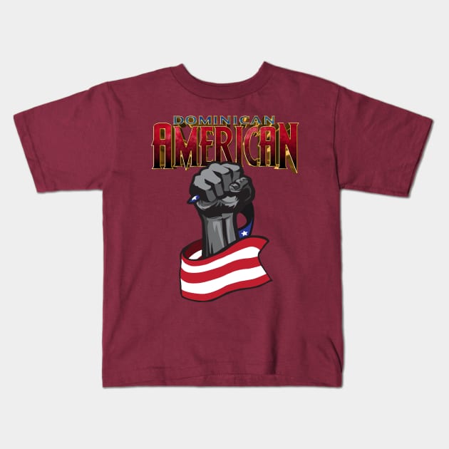 Dominican American Kids T-Shirt by UnOfficialThreads